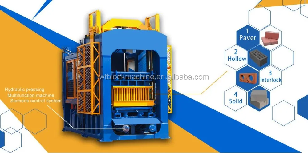 qt10-15 full automatic production line concrete block making