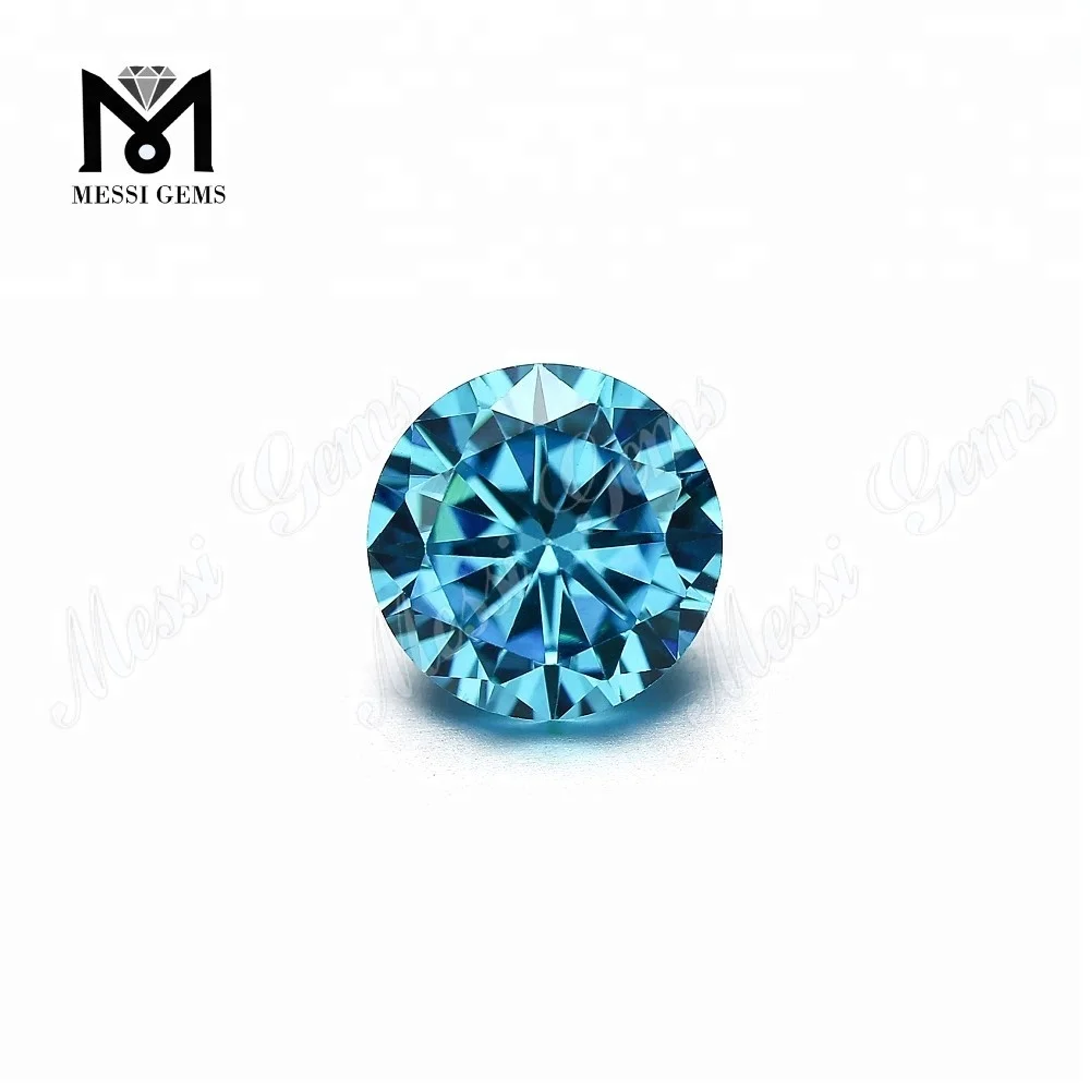 0mm aquamarine blue cubic zirconia loose gemstones