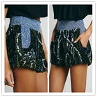 Women Clothing Summer 2015 Geometry Printed Smocking Khakis and Co Women Downhill Bermuda Shorts NT6211