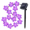 Sakura Cherry Flower Decoration Waterproof Solar String Light Christmas LED Lights for Outdoor Use