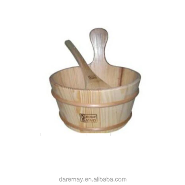 hot sale wooden sauna accessories wooden bath bucket