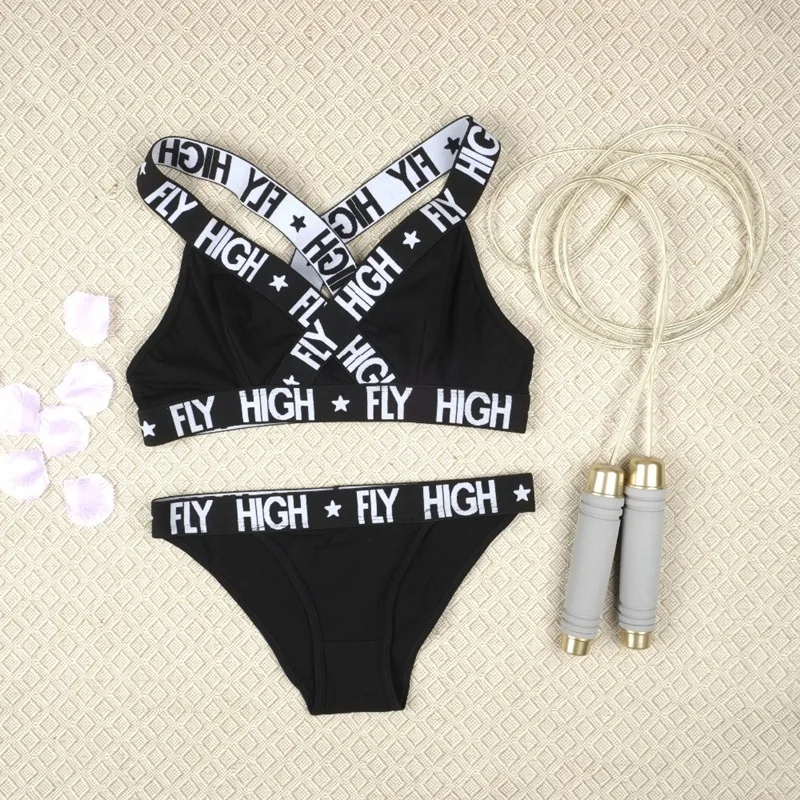 New Arrival Women Sexy Sport Bra Set Two Piece Lingerie Suit Push up Sport Bra Underwear Set, Black
New Arrival Women Sexy Sport Bra Set Two Piece Lingerie Suit Push up Sport Bra Underwear Set, Black