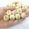 natural custom Wooden beads bulk wholesale ,Dongguan Supply wood loose beads with engraved logo
