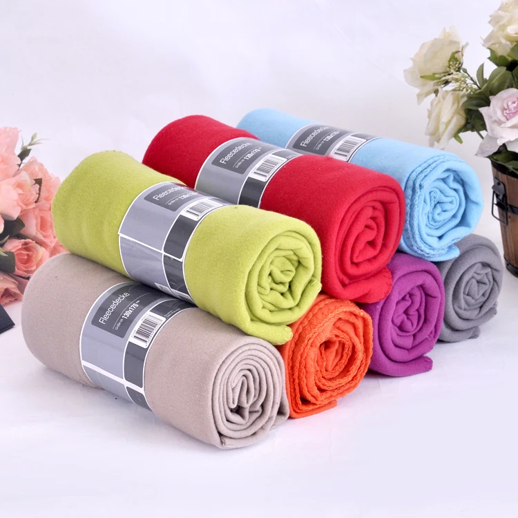 Aoyatex cheap custom wholesale solid color super soft polyester polar fleece blanket in roll