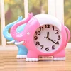 Creative small elephant modeling desktop alarm clock three-dimensional digital children's watches and clocks