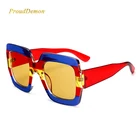 2019 Fashion Oversized Women Square Sunglasses Italy Brand Designer Sun Shades Glasses 0178