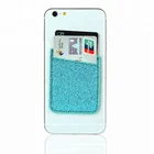 Custom Logo Printed Dual Pocket Slim 3M Silicone Smart Phone Wallet