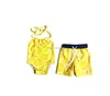 Brother and sister swimwear set summer beach wear cover up print fabric pattern choose