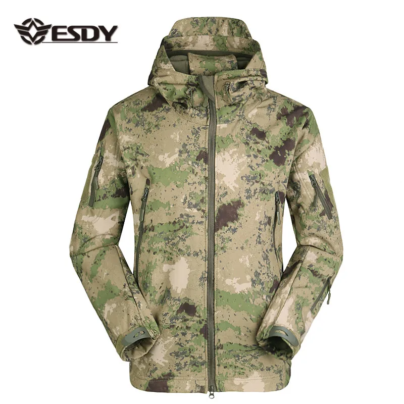 ESDY Men's Outdoor Hunting Soft Shell Waterproof Tactical Fleece Lined Jackets, Camouflage color
ESDY Men's Outdoor Hunting Soft Shell Waterproof Tactical Fleece Lined Jackets, Camouflage color
