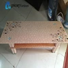 LS-1017 hot selling coffee table modern lacquered coffee table glass frosted cafe table