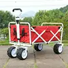 big wheel 600D shopping cart, sturdy black powder coated steel shopping cart trolley