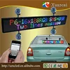 Factory full color P6-16X128RGB Car back windshield Suction cups LED taxi display
