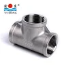 Factory outlets 304 stainless steel screwed equal tee