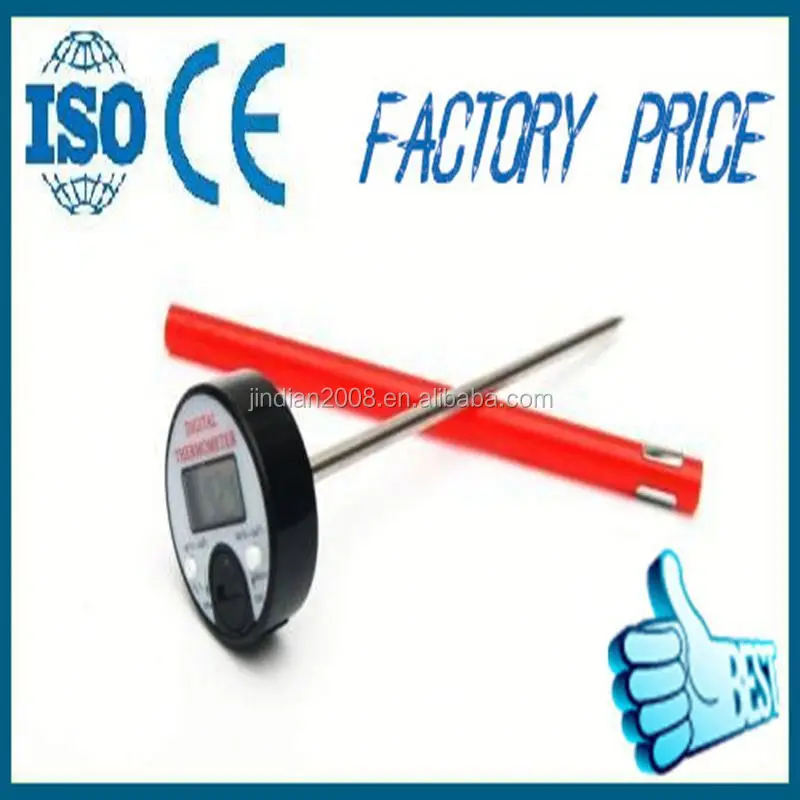 2014 popular vástago CE café termómetro digital precio de fábrica