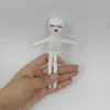 high quality mini 14cm 100% cotton fabric rag dolls DIY rag doll