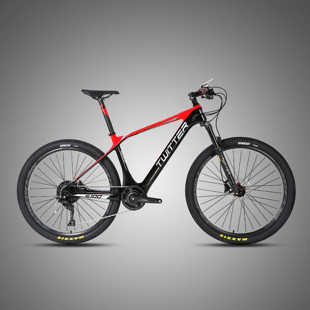 New 27.5'' carbon fiber 11 speed battery built in electric e bike, Blackred / blackclaret / blackyellow
New 27.5'' carbon fiber 11 speed battery built in electric e bike, Blackred / blackclaret / blackyellow