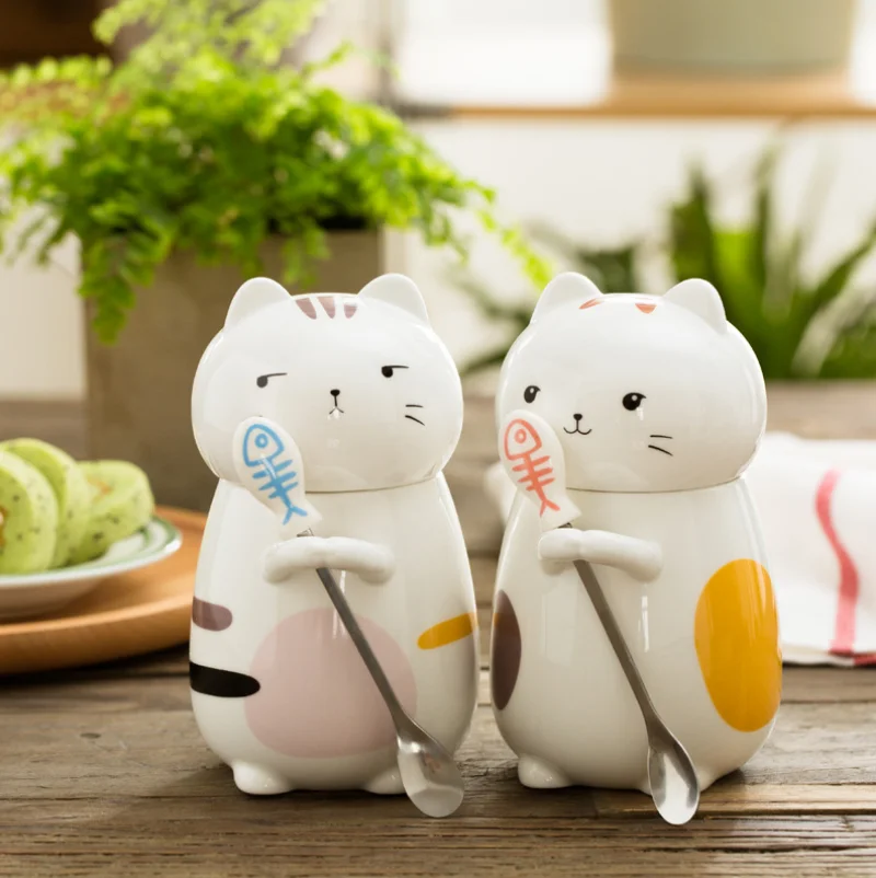 New 400ML Cartoon 3D Cat Mug Cute Large Capacity Ceramic Cup Milk with Spoon with Lid Holiday gift
New 400ML Cartoon 3D Cat Mug Cute Large Capacity Ceramic Cup Milk with Spoon with Lid Holiday gift