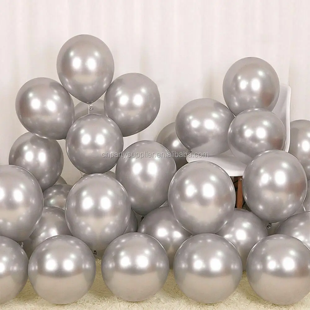 chrome balloon metallic round foil balloon for party decoration