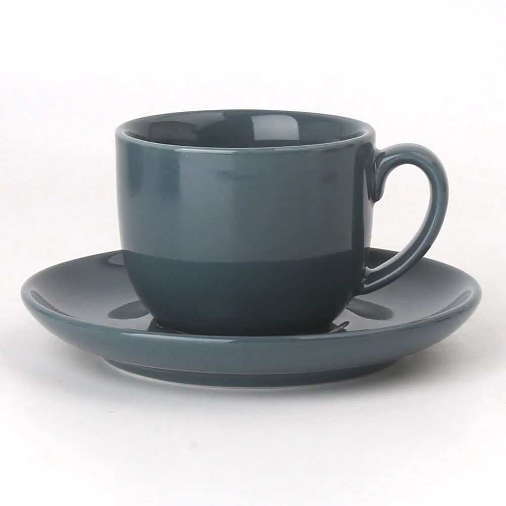 100ml Demitasse Small Color Glazed Ceramic Porcelain Coffee Tea Cups and Saucers Sets