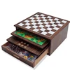 Deluxe 10-in-1 Chess, Checkers, Tic Tac Toe,backgammon, Etc.. Wooden board Game Set