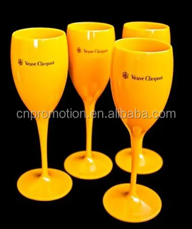 13 CL Custom Polycarbonate Champagne Flutes red wineglass evening party wine glass