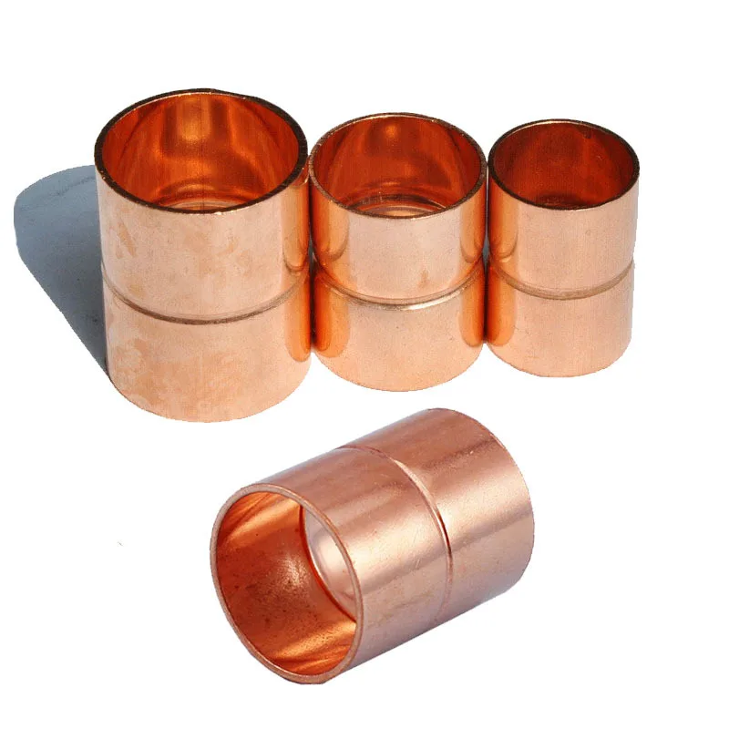 38*1.2mm HVAC Equal Cooper Pipe Fitting Straight Coupling Plumbing For Air Conditioner Refrigeration,Freezer,Cooler,Parts