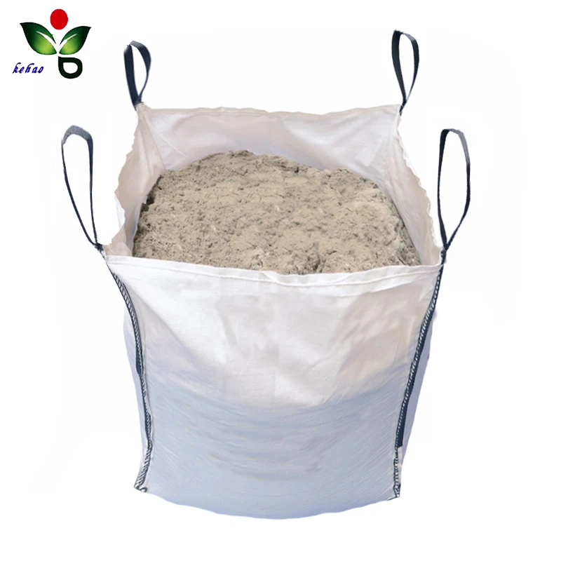 Des tonnes de sac sand bags polypropylene 1000kg jumbo bel jumbo bag 1.5 ton  2 ton jumbo bag 1 ton untuk kapur  fibc ton bag