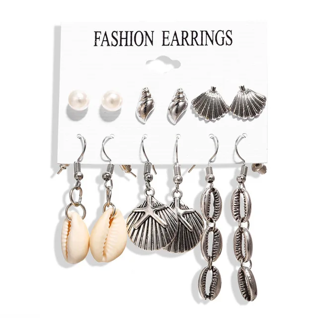 Fashion Summer Sea Shell Earrings Set 2019 Beach Jewelry For Women Wholesale N98071, Colors
Fashion Summer Sea Shell Earrings Set 2019 Beach Jewelry For Women Wholesale N98071, Colors