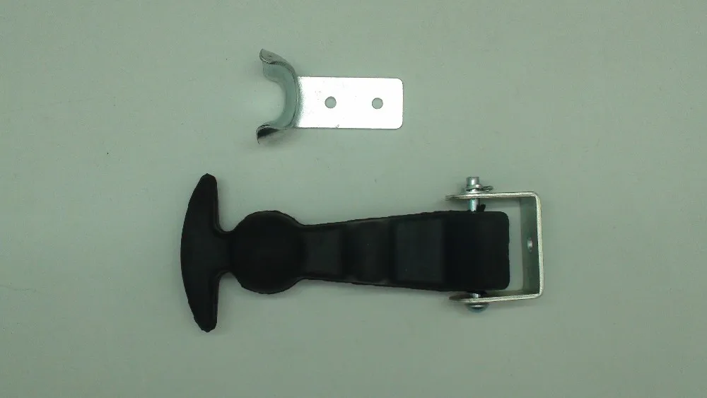 Truck T Handle Rubber Draw Hood Latch,Rubber Black Flexible Hood