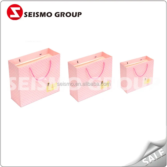 twisted handle paper bags hologram cheap paper gift bags