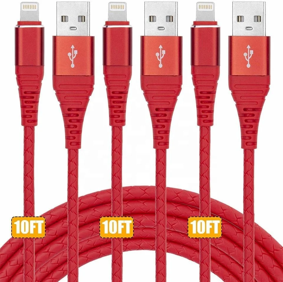 Free Shipping 10ft/3m Mobile Phone Charging Cables 2in1 USB Cable Data Cable USB Charger for Apple iPhone Cord, Red
Free Shipping 10ft/3m Mobile Phone Charging Cables 2in1 USB Cable Data Cable USB Charger for Apple iPhone Cord, Red