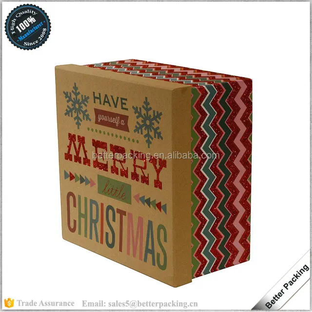 china factory handmade merry christmas gift paper package box