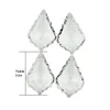 Discount sales 76mm transparent chandelier crystal maple leaf shape crystal chandelier trimming hanging parts for home decor