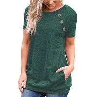 Hot Sale 8 Color S-XXL Plus Size Women Tops Summer Clothes Fashion Button Pockets Short Sleeve T-Shirts Casual Top Tees EWQ111
Hot Sale 8 Color S-XXL Plus Size Women Tops Summer Clothes Fashion Button Pockets Short Sleeve T-Shirts Casual Top Tees EWQ111