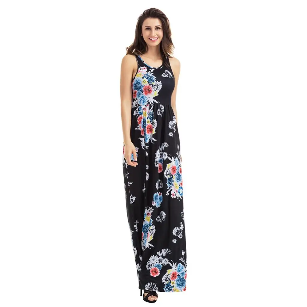 Latest Stylish OEM Women's Floral Print Round Neck Sleeveless Long Maxi one piece Casual Dress
Latest Stylish OEM Women's Floral Print Round Neck Sleeveless Long Maxi one piece Casual Dress