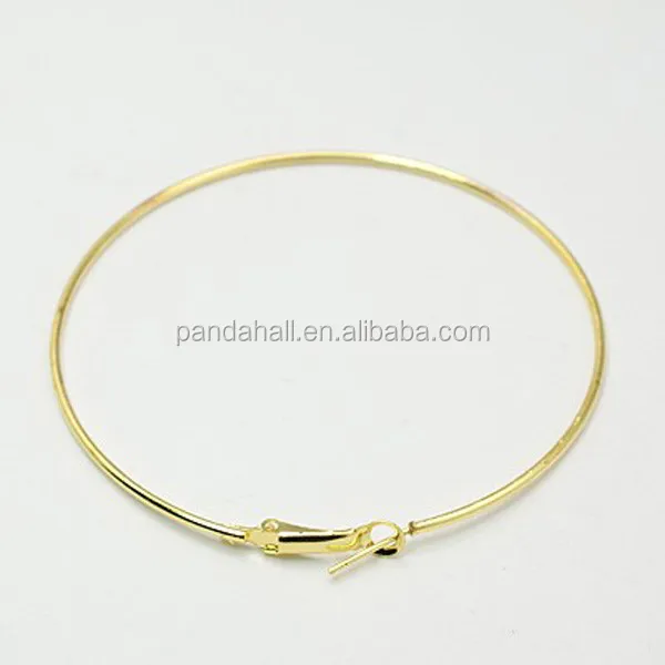

PandaHall 49mm Diameter Big Gold Iron Hoop Earring Findings Earring Hoops for Jewelry Making, Golden color