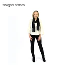 Rayon Fringe Velvet Scarf Women Winter Shawl With Tassel