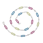41057 XUPING Colourful Plastic decoration chain active necklace, cameo necklace jewelry making supplies