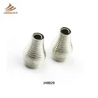 Silver Metal Garment Bead Wholesale Price Metal Thread Pattern Beads
