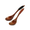 Curved Rope Winding Handle Wooden Spoon with Laser logo