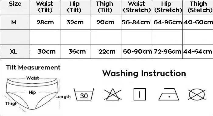 women underwear size