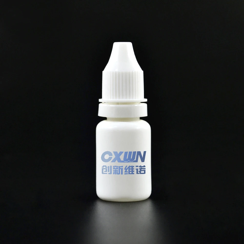 5 ml 10 ml 5 ml 10 ml de plástico blanco apretar póngase en contacto con solución de lente de botella de gota de ojo