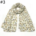 Muslim printed scarf beautiful small flower printed chiffon hijab fashion simple women shawl scarf