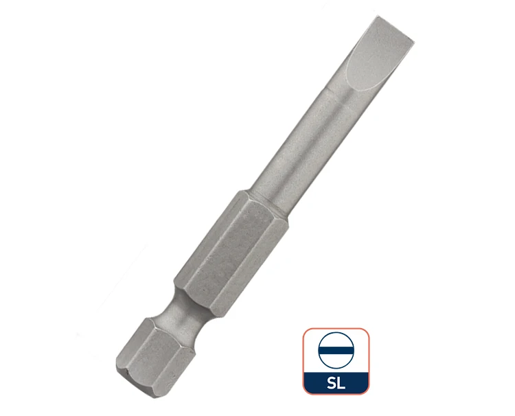 1/4 Inch Hex Shank  Slotted Power Screwdriver Bit