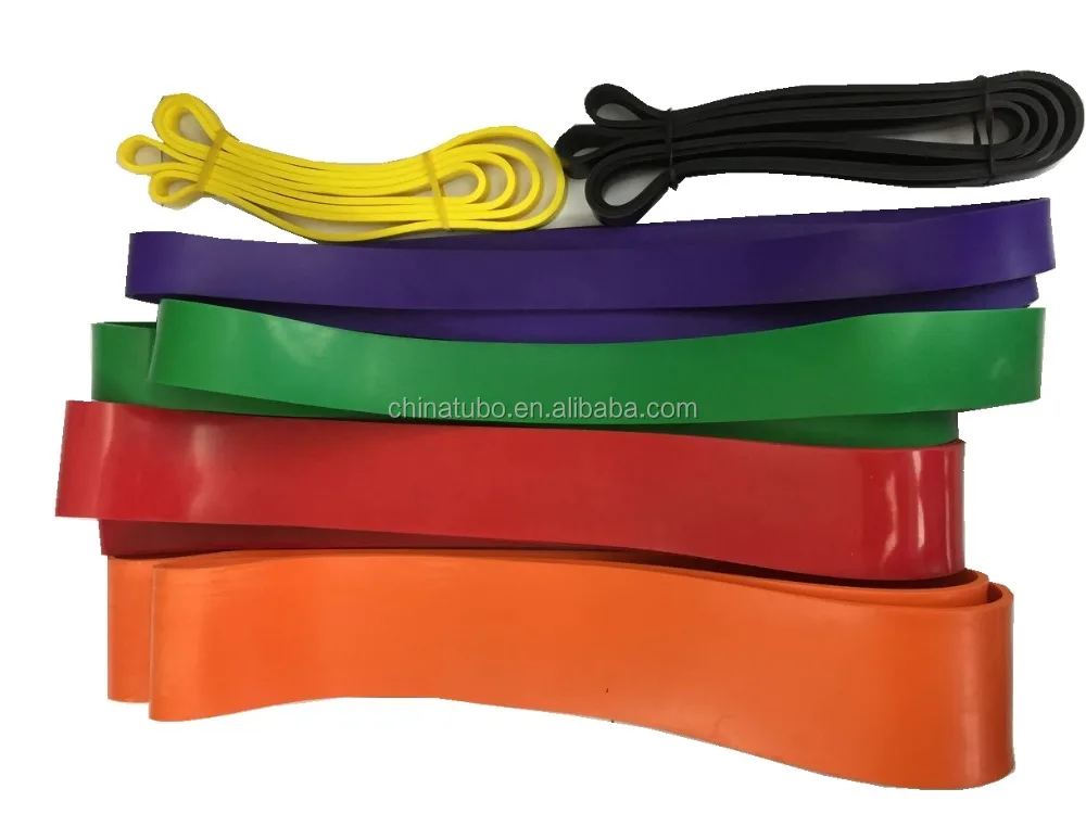 Latex fitness resistance band set custom resistance exercise band gym equipment