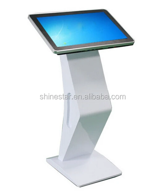 24" inch touch screen computer kiosk, digital signage kiosk, capacitive touch advertising player