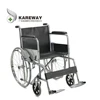 Chromed steel folding manual wheelchair