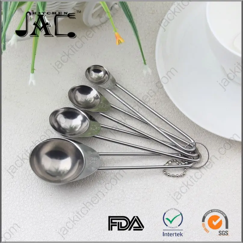Manmade Stainless Steel 6Pcs Measuring Spoon Set