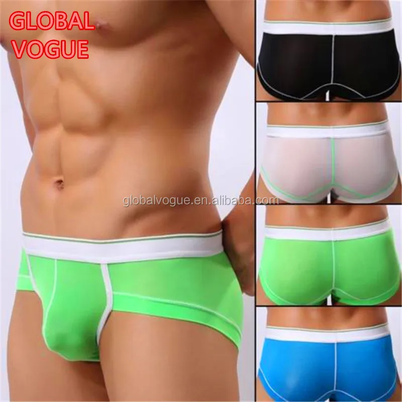 High Quality Low Rise Comfy Super Sexy Mens Translucent Panties Boxer Brief Underwear