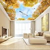 RM1402 Pvc Thin Transparent Pigeon Tree Landscape Printing Decorative Soft Film Ceiling